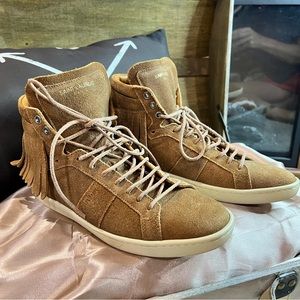 Saint Laurent High Top Fringe shoes